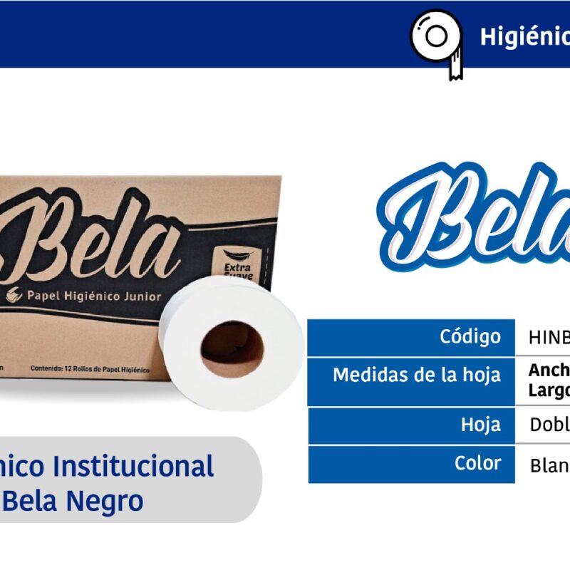 Higiénico Institucional Bela Negro