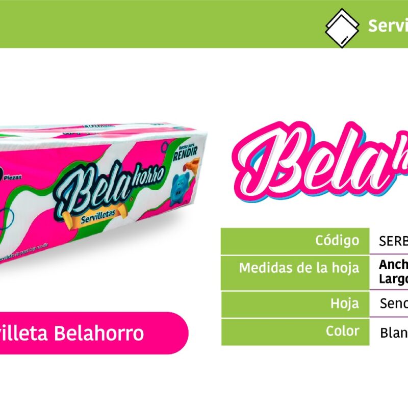 Servilleta Belahorro 500 piezas