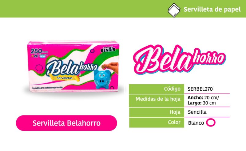 Servilletas Belahorro 250 hojas