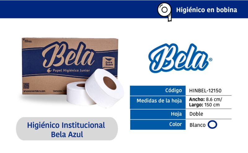 Higiénico Institucional Bela Azul