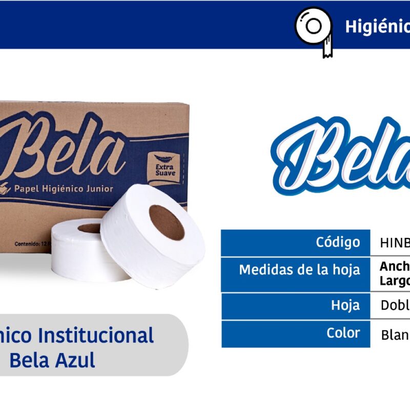 Higiénico Institucional Bela Azul